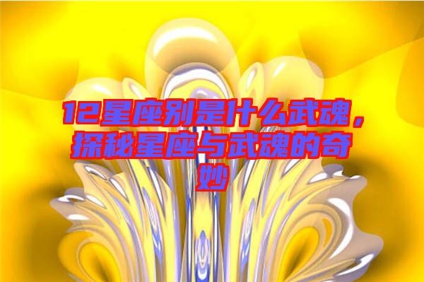 12星座別是什么武魂，探秘星座與武魂的奇妙
