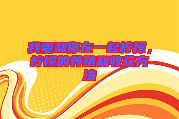 我要和你在一起檸檬，檸檬的養(yǎng)殖和收獲方法
