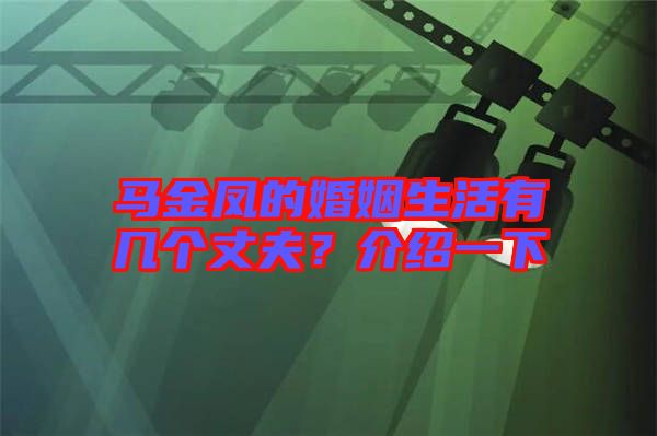 馬金鳳的婚姻生活有幾個丈夫？介紹一下