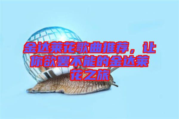 金達萊花歌曲推薦，讓你欲罷不能的金達萊花之旅