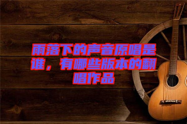 雨落下的聲音原唱是誰(shuí)，有哪些版本的翻唱作品