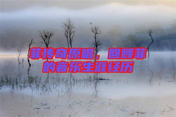 菲傳奇原唱，回顧菲的音樂生涯經(jīng)歷