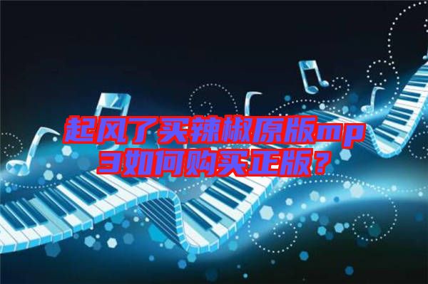 起風(fēng)了買辣椒原版mp3如何購(gòu)買正版？