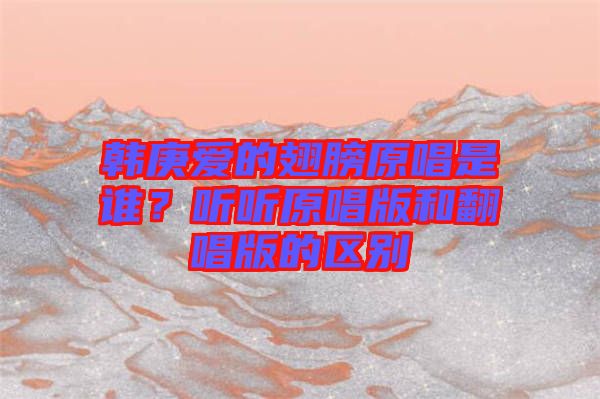 韓庚愛的翅膀原唱是誰？聽聽原唱版和翻唱版的區(qū)別