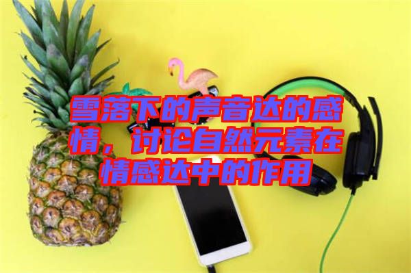 雪落下的聲音達(dá)的感情，討論自然元素在情感達(dá)中的作用