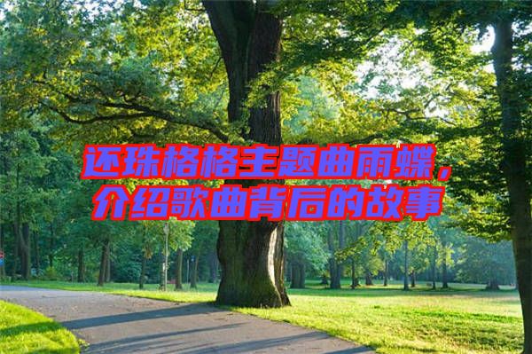 還珠格格主題曲雨蝶，介紹歌曲背后的故事