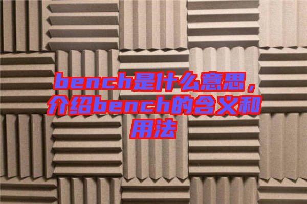 bench是什么意思，介紹bench的含義和用法
